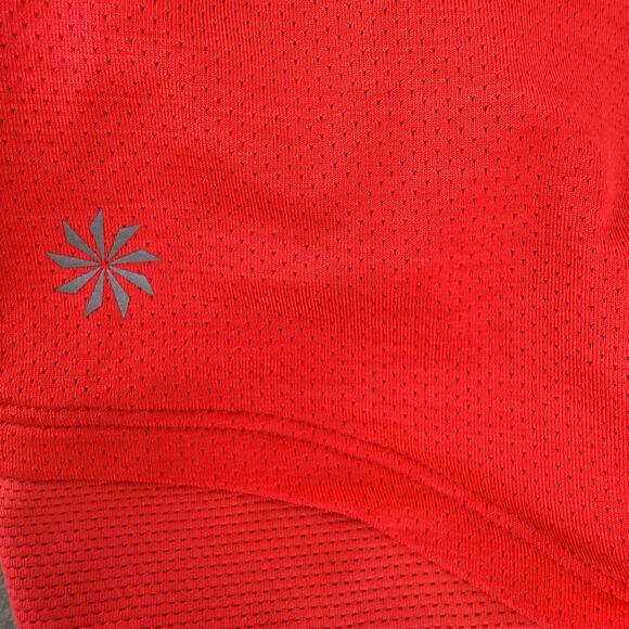 Athleta Tank Women's M Bright Coral w/ Sports Bra Racer Back Yoga Top Athleisure - Picture 4 of 9